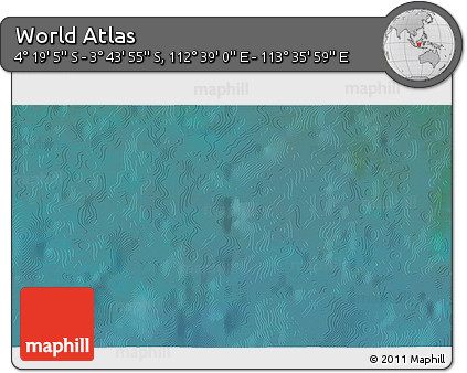 Satellite 3D Map of the Area around 4° 1' 30" S, 113° 7' 30" E