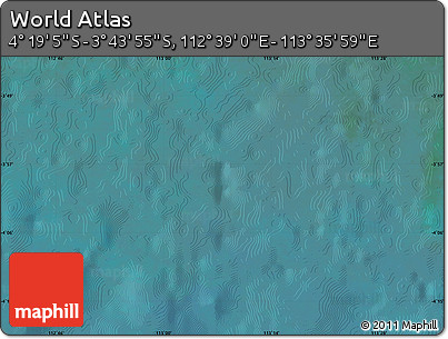 Satellite Map of the Area around 4° 1' 30" S, 113° 7' 30" E