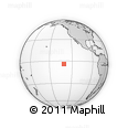 Outline Map of the Area around 4° 1' 30" S, 130° 49' 29" W, rectangular outline