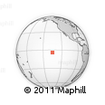 Outline Map of the Area around 4° 1' 30" S, 135° 4' 29" W, rectangular outline
