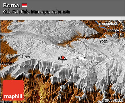 Physical 3D Map of Boma