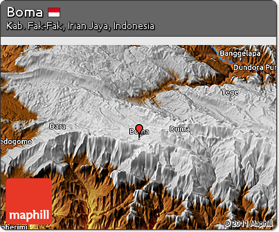 Physical 3D Map of Boma