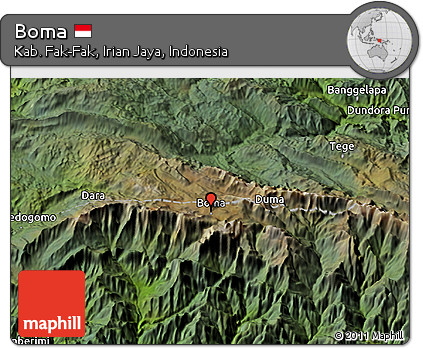 Satellite 3D Map of Boma