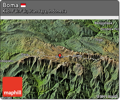 Satellite 3D Map of Boma