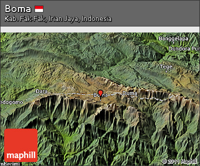 Satellite 3D Map of Boma