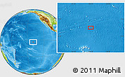 Physical Location Map of the area around 4° 1' 30" S, 139° 19' 29" W