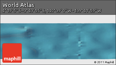 Satellite Panoramic Map of the Area around 4° 1' 30" S, 140° 10' 30" W