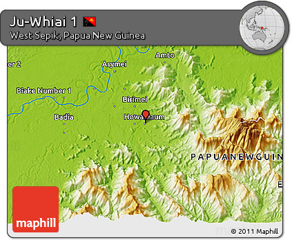 Physical 3D Map of Ju-Whiai 1