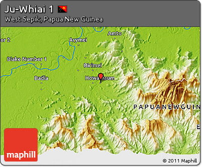 Physical 3D Map of Ju-Whiai 1