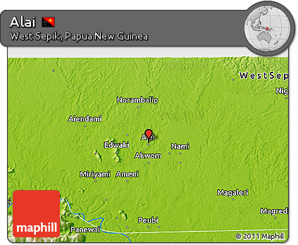 Physical 3D Map of Alai