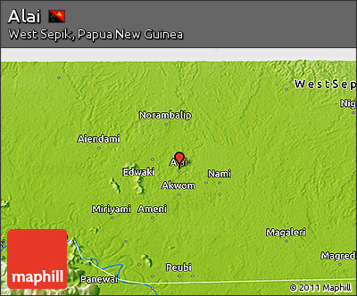 Physical 3D Map of Alai