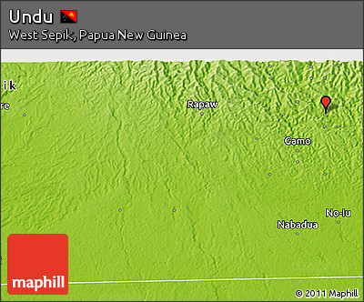 Physical 3D Map of Undu