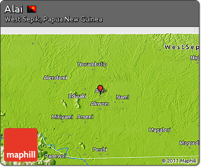 Physical 3D Map of Alai