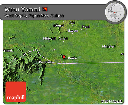 Satellite 3D Map of Wrau Yommi