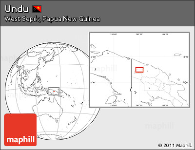Blank Location Map of Undu