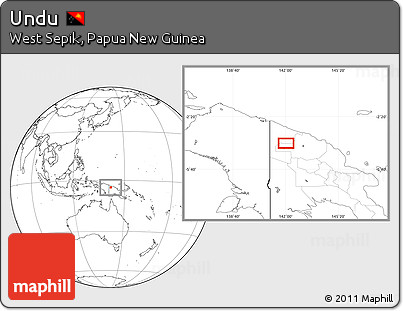 Blank Location Map of Undu