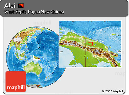 Physical Location Map of Alai
