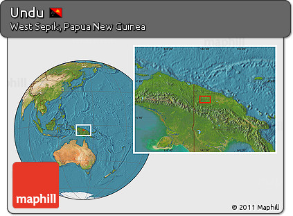 Satellite Location Map of Undu
