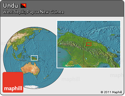 Satellite Location Map of Undu