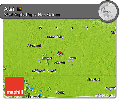 Physical Map of Alai