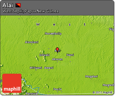 Physical Map of Alai