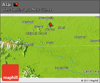 Physical Panoramic Map of Alai