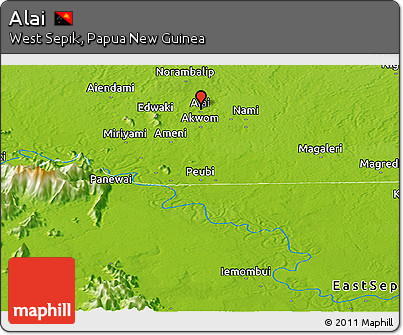 Physical Panoramic Map of Alai
