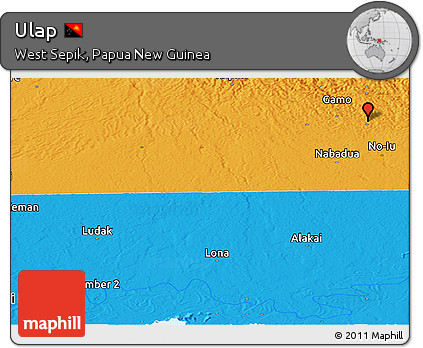Political Panoramic Map of Ulap