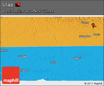 Political Panoramic Map of Ulap