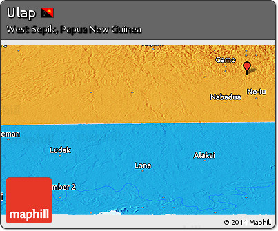 Political Panoramic Map of Ulap