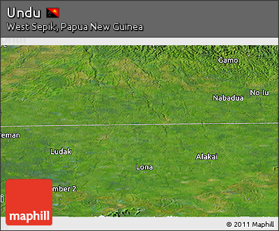 Satellite Panoramic Map of Undu