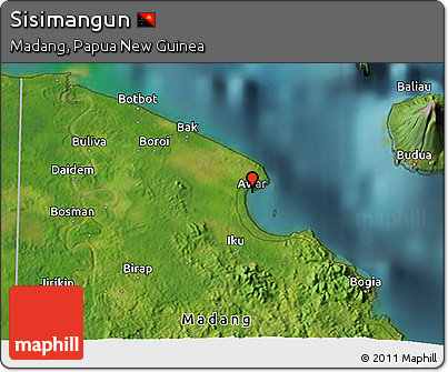 Satellite 3D Map of Sisimangun