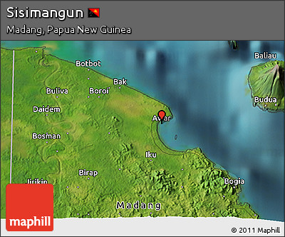 Satellite 3D Map of Sisimangun