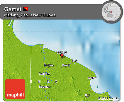 Physical Map of Gamei