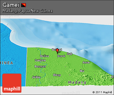 Political Panoramic Map of Gamei