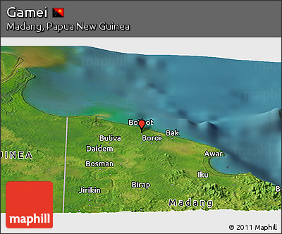 Satellite Panoramic Map of Gamei