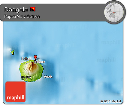 Physical 3D Map of Dangale