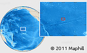 Shaded Relief Location Map of the area around 4° 1' 30" S, 146° 58' 29" W