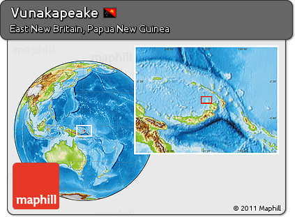 Physical Location Map of Vunakapeake