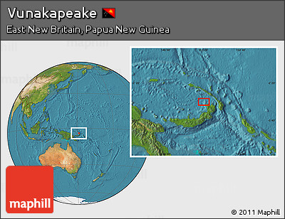 Satellite Location Map of Vunakapeake