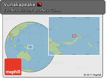 Savanna Style Location Map of Vunakapeake