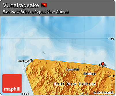 Political Map of Vunakapeake