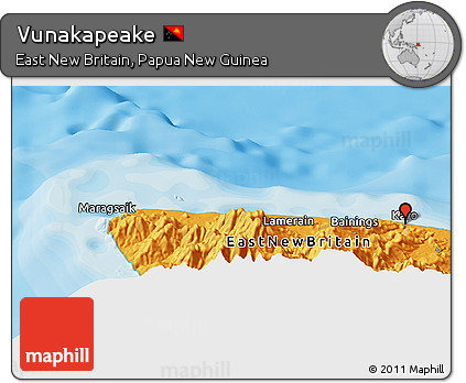 Political Panoramic Map of Vunakapeake