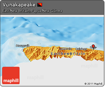 Political Panoramic Map of Vunakapeake