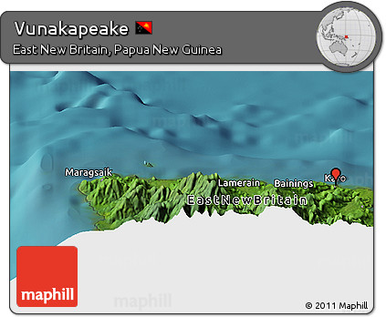 Satellite Panoramic Map of Vunakapeake