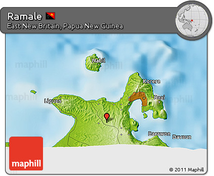 Physical 3D Map of Ramale