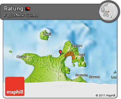Physical 3D Map of Ratung