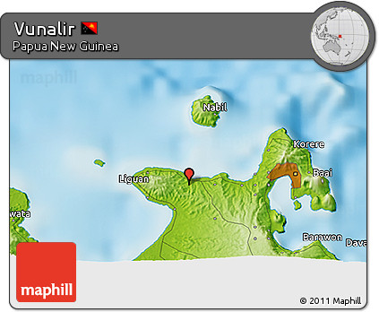 Physical 3D Map of Vunalir