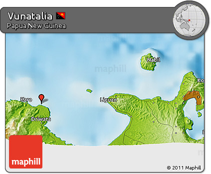 Physical 3D Map of Vunatalia