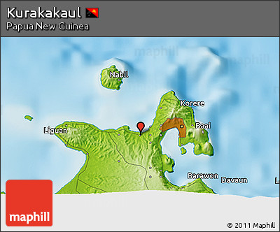 Physical 3D Map of Kurakakaul